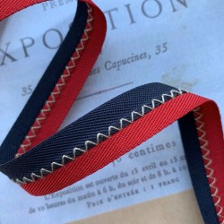 Тесьма репсовая декоративная двухцветная