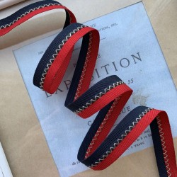 Тесьма репсовая декоративная двухцветная