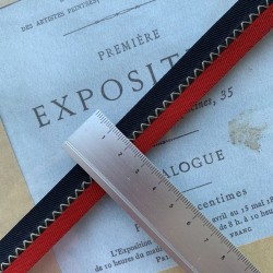 Тесьма репсовая декоративная двухцветная