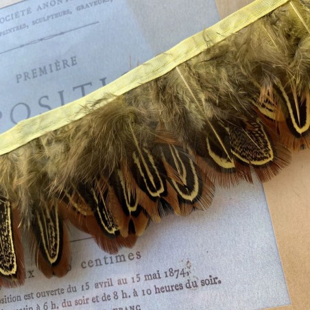 Перья натуральные на атласный основе