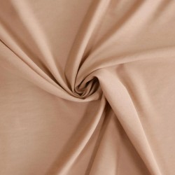 Ткань хлопок эластичный плательный теплый карамельный бежевые