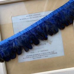 Перья натуральный на атласной основе