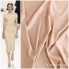 Ткань хлопок эластичный плательный теплый карамельный бежевые