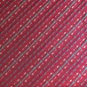 Ткань жаккард насыщенного красного цвета с диагональным рисунком