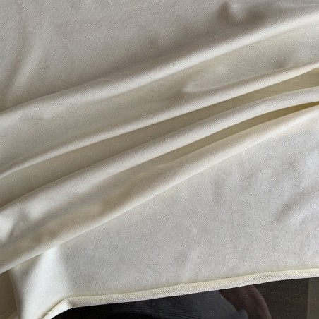 Футер молочный,с желтоватым оттенком шампань и блестящей нитью в тон