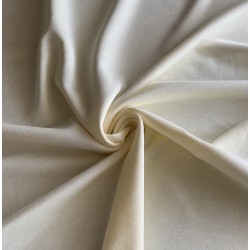 Футер молочный,с желтоватым оттенком шампань и блестящей нитью в тон