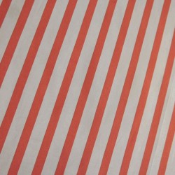 Хлопок рубашечный 100% нежно-голубой в оранжевую полоску