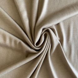 Трикотаж шерсть с вискозой светлый бежевый