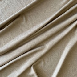 Трикотаж шерсть с вискозой светлый бежевый