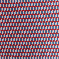 Ткань шелк 100% с геометрическим принтом