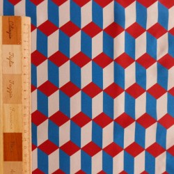 Ткань шелк 100% с геометрическим принтом