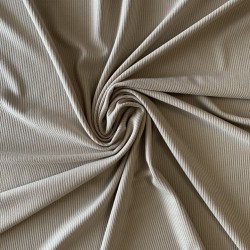 Трикотажное полотно рибана холодный бежевый