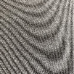 Трикотажное полотно рибана меланжевый серый