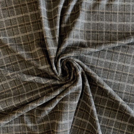 Джерси в клетку в бежевого-серых тонах