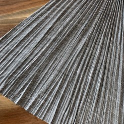 Гофрированные детали для юбки серый мелажевый трикотаж