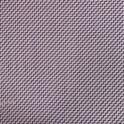 Твид розовый с чёрной трикотажной лентой зги-заг