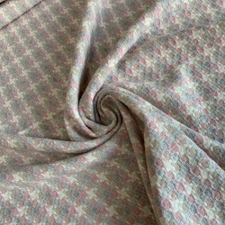 Ткань твид с шерстью в составе в пастельных тонах