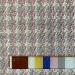 Ткань твид с шерстью в составе в пастельных тонах