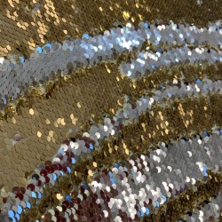 Ткань пайетки на атласе