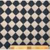 Мягкий жаккард в черно-бежевых тонах,крупные стильные ромбы