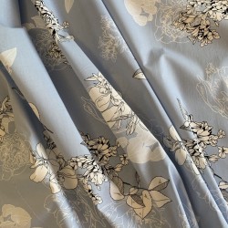 Ткань хлопок лёгкий летний с цветочным принтом