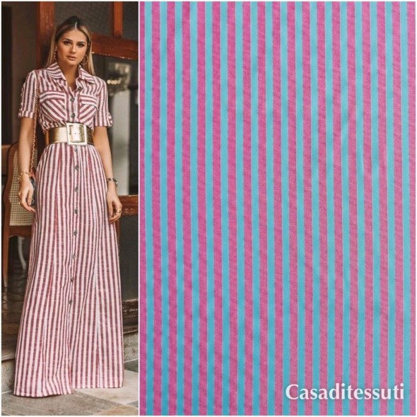 Ткань хлопок в полоску