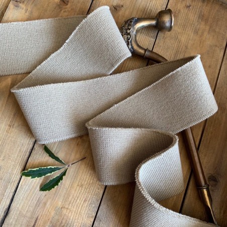 Подвязы трикотажные однотонные бежевые вискозные