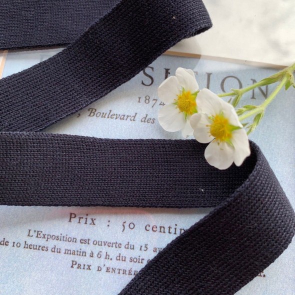 Лампасы трикотажные темно-синие