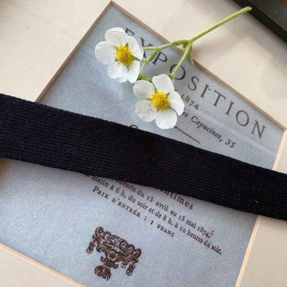 Лампасы трикотажные темно-синие