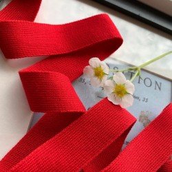 Лампасы трикотажные красные для декорирования одежды