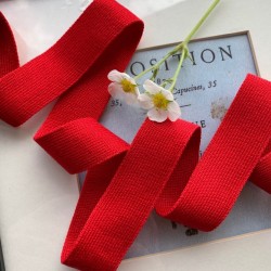 Лампасы трикотажные красные для декорирования одежды