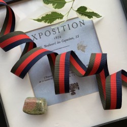 Полосатая репсовая трехцветная лента, мягкая, универсальная .