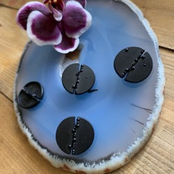 Пуговицы металлические чёрные матовые