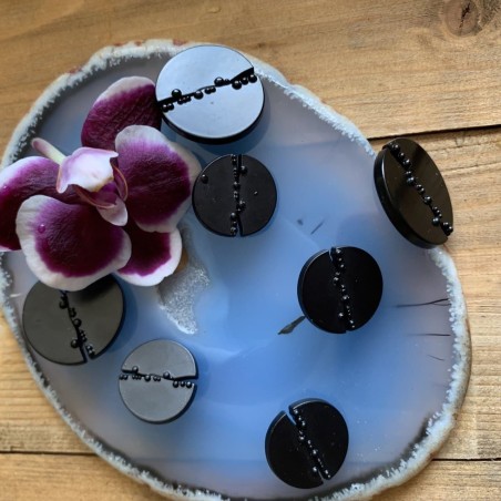 Пуговицы металлические чёрные матовые