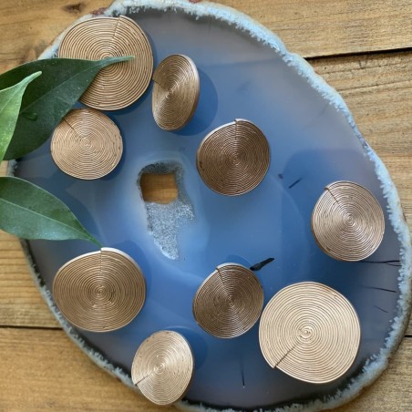 Пуговицы металлические золотистые матовые