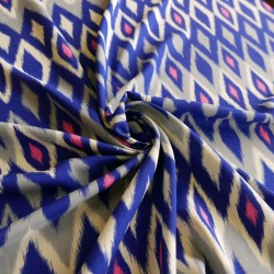 Ткань вискоза 100% с принтом икат