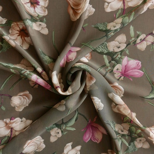 Ткань шифон с принтом