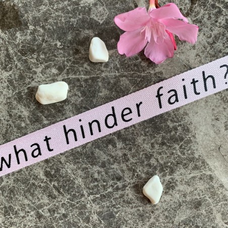 Лента киперная мягкая светло-розовая с принтом,