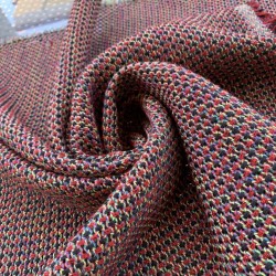 Твид рыхлого плетения из ярких нитей