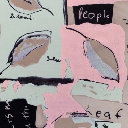 Ткань креп с растительным принтом