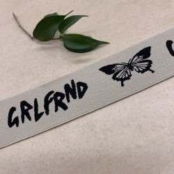 Резинка эластичная для пояса, бежевая, 4 см