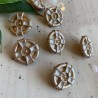 Пуговицы из лёгкого металла золотистые 20 мм