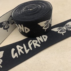 Резинка эластичная для пояса чёрная, 4 см