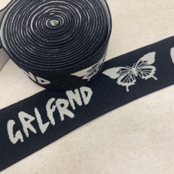 Резинка эластичная для пояса чёрная, 4 см