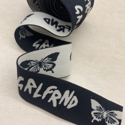 Резинка эластичная для пояса чёрная, 4 см