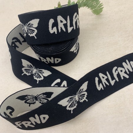 Резинка эластичная для пояса чёрная, 4 см