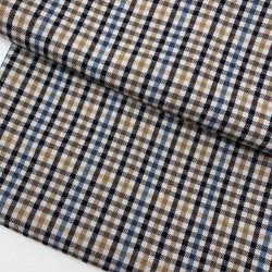 Ткань костюмная в мелкую клетку с эластаном