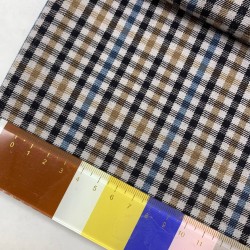 Ткань костюмная в мелкую клетку с эластаном