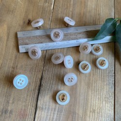 Пуговицы рубашечные с перламутровым эффектом, 11.5 мм