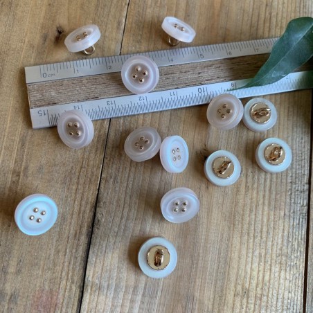 Пуговицы рубашечные с перламутровым эффектом, 11.5 мм